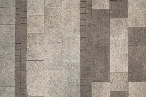 Тротуарная плитка ТРИО, Гранит, Белый, высота 60 мм (600*300; 300*300; 450*300)