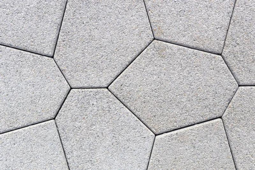 Тротуарная плитка Туртур, Гранит, Серый, высота 80 мм (206*205*205*206*106*106; 205*206*106)