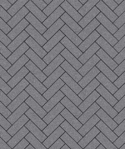 Тротуарная плитка Паркет, Гранит, Серый, высота 60 мм (180*60)