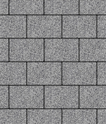 Тротуарная плитка ЛА-ЛИНИЯ, Гранит, Серый с черным, 300*200, высота 80