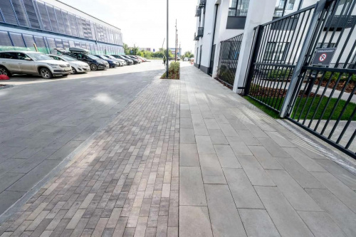 Тротуарная плитка Прямоугольник, Искусственный камень, Доломит, высота 80 мм (100*200)