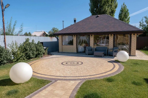 Тротуарная плитка Абрис, Гладкий, Коричневый, высота 60 мм (73*91; 83*91; 93*91; 103*91; 113*91)