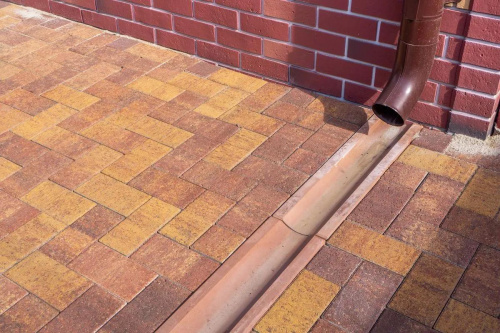 Тротуарная плитка Прямоугольник, Гранит, Осень, высота 40 мм (100*200)