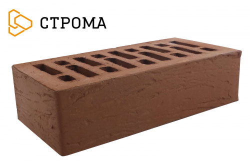 Кирпич коричневый рустик пустотелый одинарныйпо цене 45.30 руб./шт