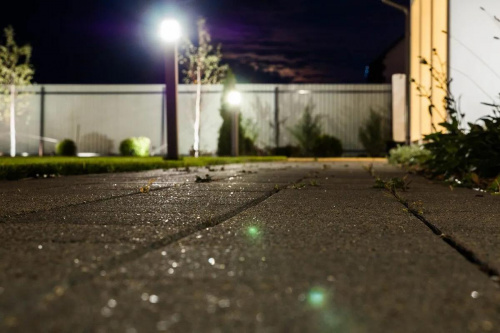 Тротуарная плитка Квадрат, Гранит, Черный, высота 60 мм (200*200)