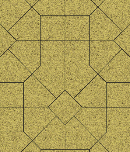 Тротуарная плитка ЛА-ЛИНИЯ, Гранит, Желтый, 200*280*100, высота 60