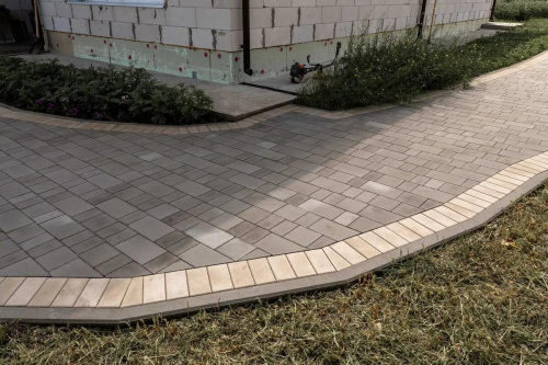 Тротуарная плитка Прямоугольник, Гладкий, Белый, высота 60 мм (100*200)