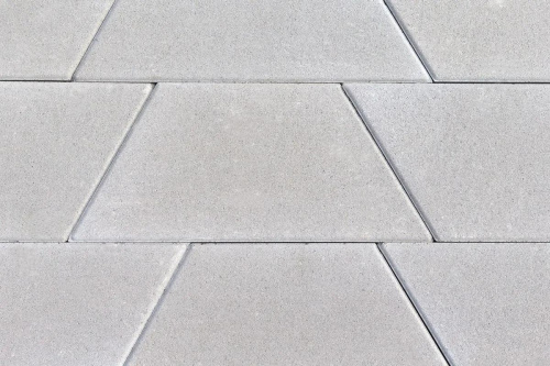 Тротуарная плитка Трапеция, Гладкий, Серый, высота 80 мм (400*200*200*200)