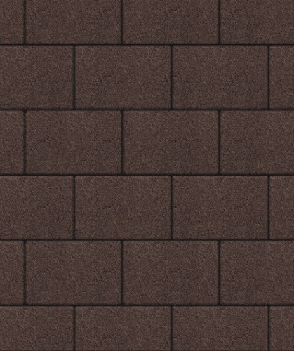 Тротуарная плитка ЛА-ЛИНИЯ, Гранит, Коричневый, 300*200, высота 80