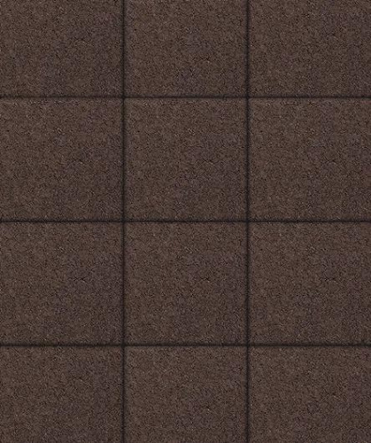 Тротуарная плитка Квадрат, Гладкий, Коричневый, высота 60 мм (300*300)