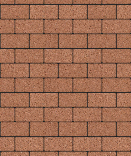 Тротуарная плитка ЛА-ЛИНИЯ, Гранит, Оранжевый, 100*200, высота 80