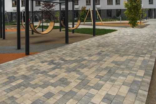 Тротуарная плитка Старый город, Гранит, Старый Замок, высота 40 мм (160*160; 260*160; 160*100)