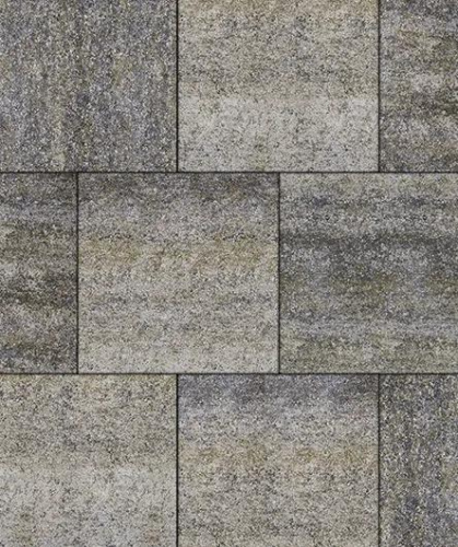 Тротуарная плитка Квадрат, Искусственный камень, Габбро, высота 60 мм (400*400)