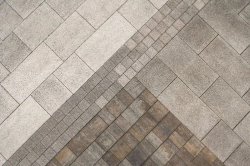 Тротуарная плитка Квадрат, Гранит, Серый, высота 60 мм (100*100)