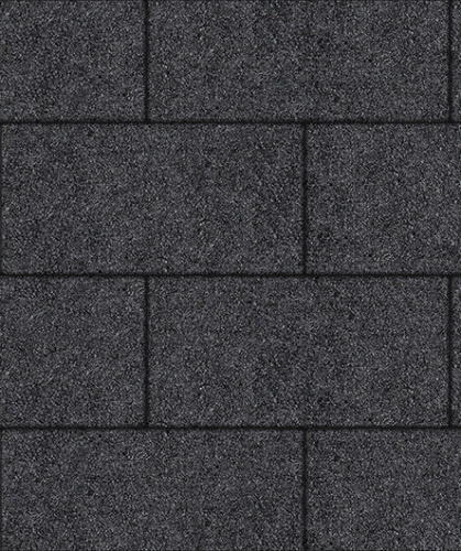 Тротуарная плитка ЛА-ЛИНИЯ, Стоунмикс, Черный, 600*300, высота 80