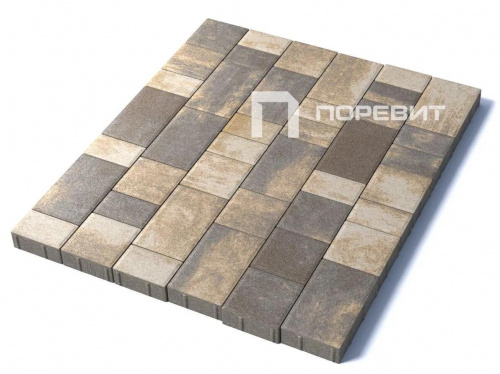 Тротуарная плитка Старый город, Искусственный камень, Доломит, высота 60 мм (160*160; 260*160; 160*100)