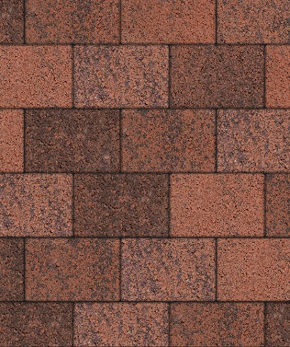 Тротуарная плитка ЛА-ЛИНИЯ, Листопад, Клинкер, 300х200, высота 80