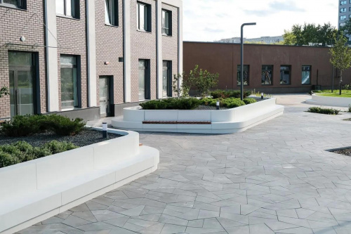 Тротуарная плитка Мозайка, Гладкий, Серый, высота 80 мм (559*361*280*408; 591*79*558*152*280; 280*420*243*280; 206*550*349*420;72*560*457*496;457*560*280*496)