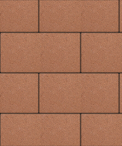 Тротуарная плитка ЛА-ЛИНИЯ, Гранит, Оранжевый, 600*300, высота 60