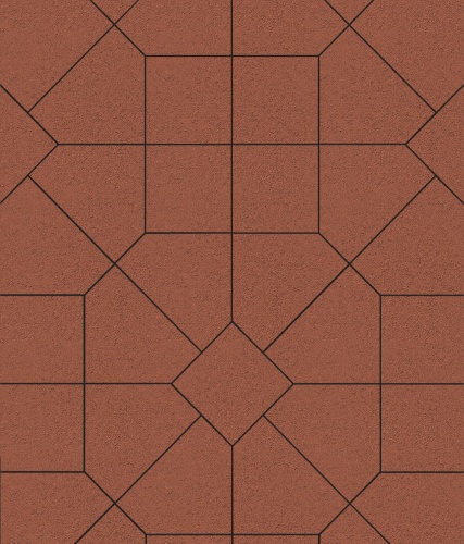 Тротуарная плитка ЛА-ЛИНИЯ, Стандарт, Красный, 200*280*100, высота 60