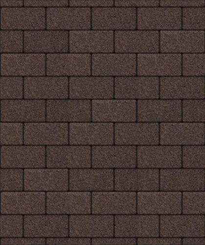 Тротуарная плитка Прямоугольник, Гранит, Коричневый, высота 60 мм (100*200)