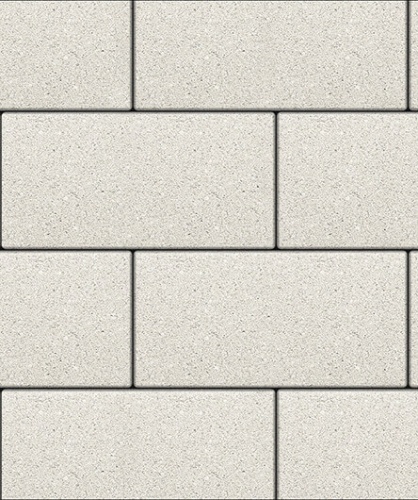 Тротуарная плитка ЛА-ЛИНИЯ, Гранит, Белый, 600*300, высота 60