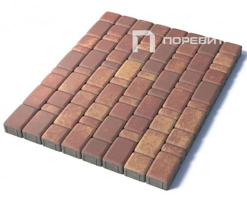 Тротуарная плитка Классико, Гладкий, Осень, высота 60 мм (115*172; 115*115; 57*115)