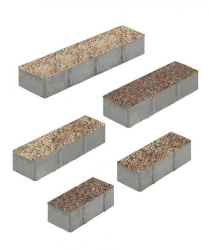 Тротуарная плитка Регата, Гладкий, Хаски, высота 60 мм (280*120; 360*120; 480*120; 480*160; 640*160)