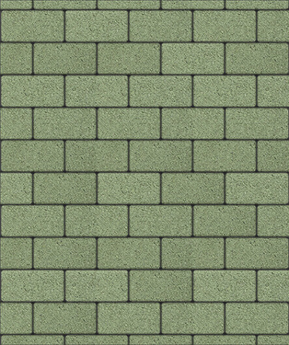 Тротуарная плитка ЛА-ЛИНИЯ, Стандарт, Зеленый, 100*200, высота 60