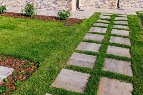 Тротуарная плитка Квадрат, Искусственный камень, Доломит, высота 60 мм (500*500)