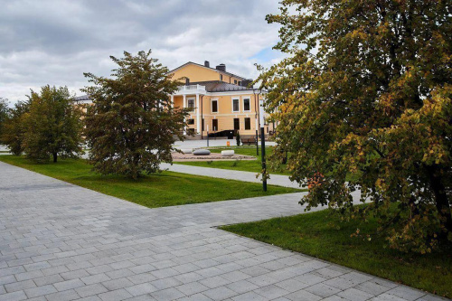 Тротуарная плитка Квадрат, Гранит, Серый, высота 60 мм (300*300)