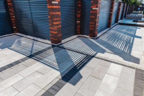 Тротуарная плитка Прямоугольник, Мрамор, Черный, высота 60 мм (100*200)