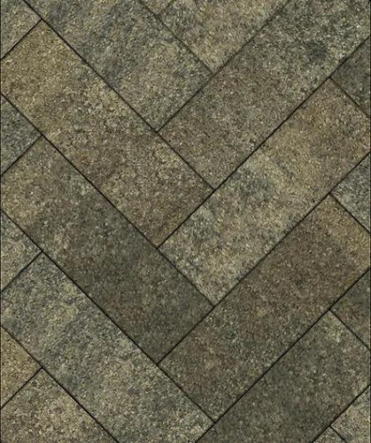 Тротуарная плитка Паркет, Гладкий, Старый Замок, высота 80 мм (600*200)