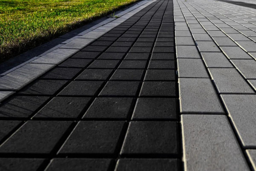 Тротуарная плитка Квадрат, Гладкий, Черный, высота 60 мм (100*100)