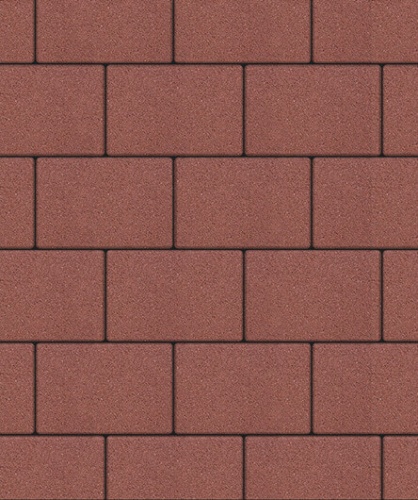 Тротуарная плитка ЛА-ЛИНИЯ, Стандарт, Красный, 200*300, высота 60