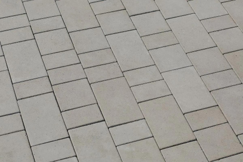 Тротуарная плитка Старый город, Гладкий, Белый, высота 60 мм (160*160; 260*160; 160*100)