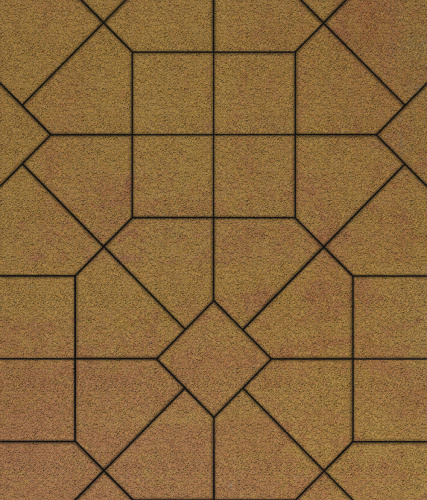 Тротуарная плитка ЛА-ЛИНИЯ, Листопад, Сахара, 200х280х100, высота 60