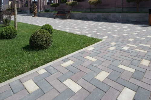 Тротуарная плитка Прямоугольник, Гладкий, Белый, высота 80 мм (100*200)