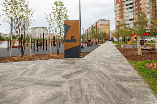 Тротуарная плитка Мозайка, Искусственный камень, Шунгит, высота 80 мм (559*361*280*408; 591*79*558*152*280; 280*420*243*280; 206*550*349*420;72*560*457*496;457*560*280*496)