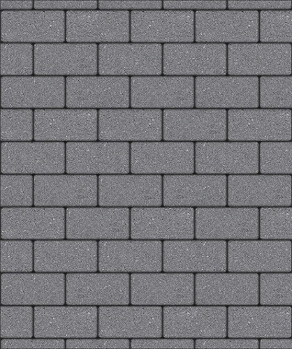 Тротуарная плитка ЛА-ЛИНИЯ, Гранит, Серый, 100*200, высота 60