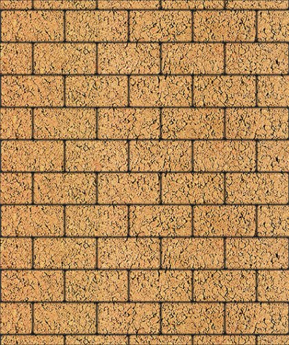 Тротуарная плитка ЛА-ЛИНИЯ, Листопад, Сахара, 100*200, высота 80