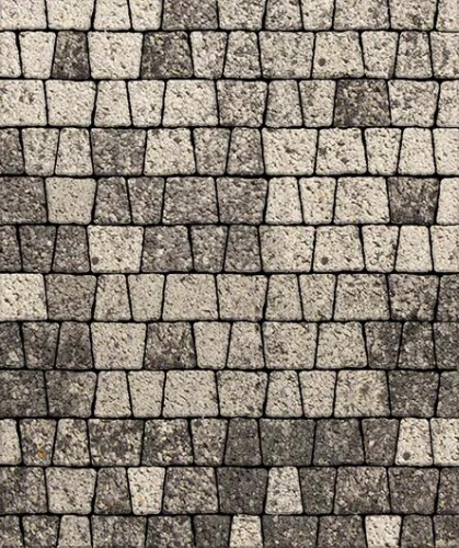 Тротуарная плитка Абрис, Гладкий, Антрацит, высота 60 мм (73*91; 83*91; 93*91; 103*91; 113*91)