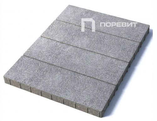 Тротуарная плитка Прямоугольник, Гранит, Белый, высота 80 мм (900*300)