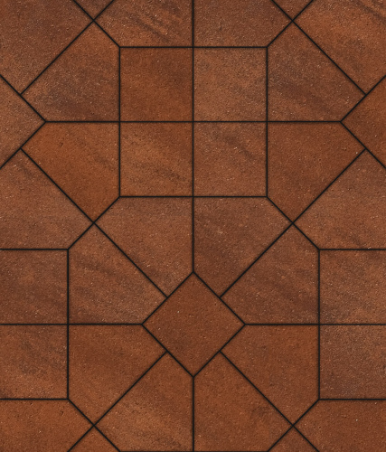 Тротуарная плитка ЛА-ЛИНИЯ, Листопад, Барселона, 200х280х100, высота 60