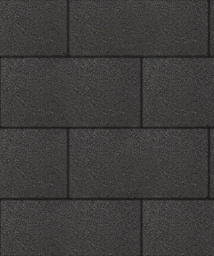 Тротуарная плитка ЛА-ЛИНИЯ, Гранит, Черный, 600*300, высота 80