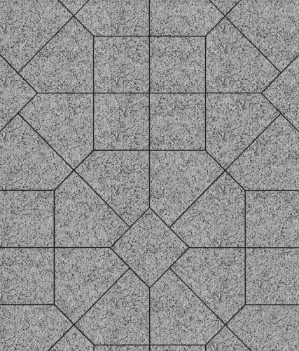 Тротуарная плитка ЛА-ЛИНИЯ, Гранит, Серый с черным, 200*280*100, высота 60