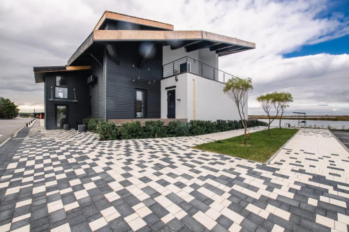 Тротуарная плитка Старый город, Мрамор, Черный, высота 60 мм (160*160; 260*160; 160*100)