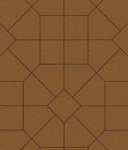 Тротуарная плитка ЛА-ЛИНИЯ, Стандарт, Оранжевый, 200*280*100, высота 60