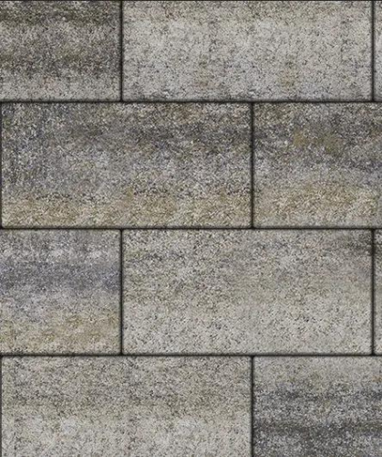 Тротуарная плитка Прямоугольник, Искусственный камень, Габбро, высота 80 мм (600*300)