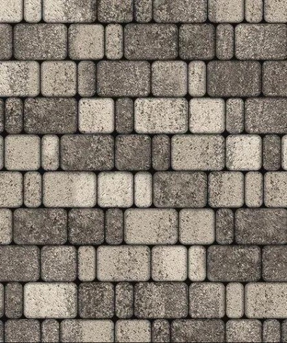 Тротуарная плитка Классико, Гранит, Антрацит, высота 60 мм (115*172; 115*115; 57*115)